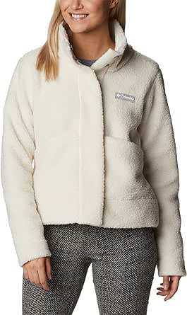Columbia Women Panorama Snap Fleece Jacket, Chalk, X-Large at 