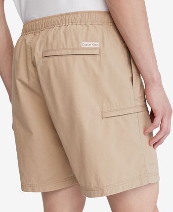 Calvin Klein Men's Poplin Elastic-Waist Shorts - Macy's