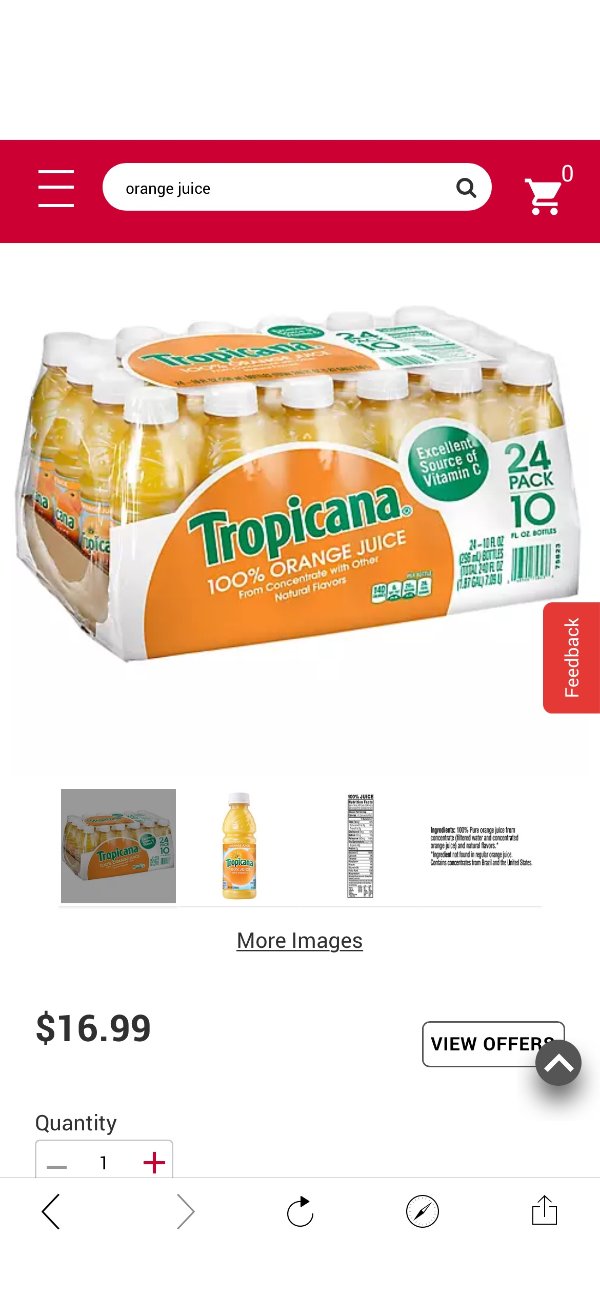 Tropicana 100% Orange Juice, 24 pk./10 fl. oz - BJs WholeSale Club