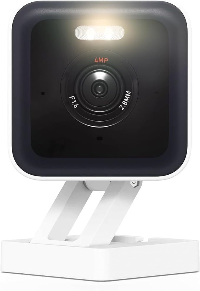 Amazon.com : WYZE Cam v3 Pro 2K 室内/室外 Wi-Fi 安全摄像头，具有彩色夜视、Edge AI、集成聚光灯和警报器、双向音频、兼容 Alexa 和 Google Assistant