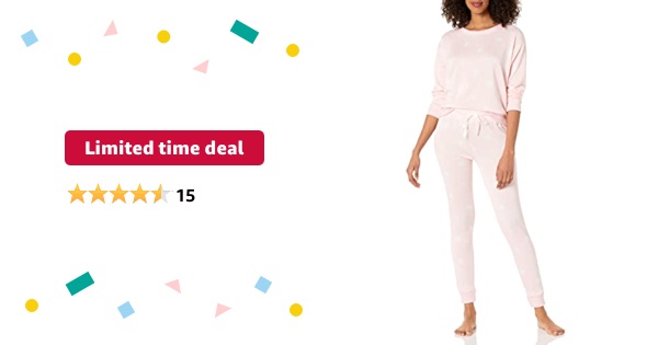 Limited-time deal: Tommy Hilfiger Women's Hacci Pullover and Jogger Sleep Pj Set