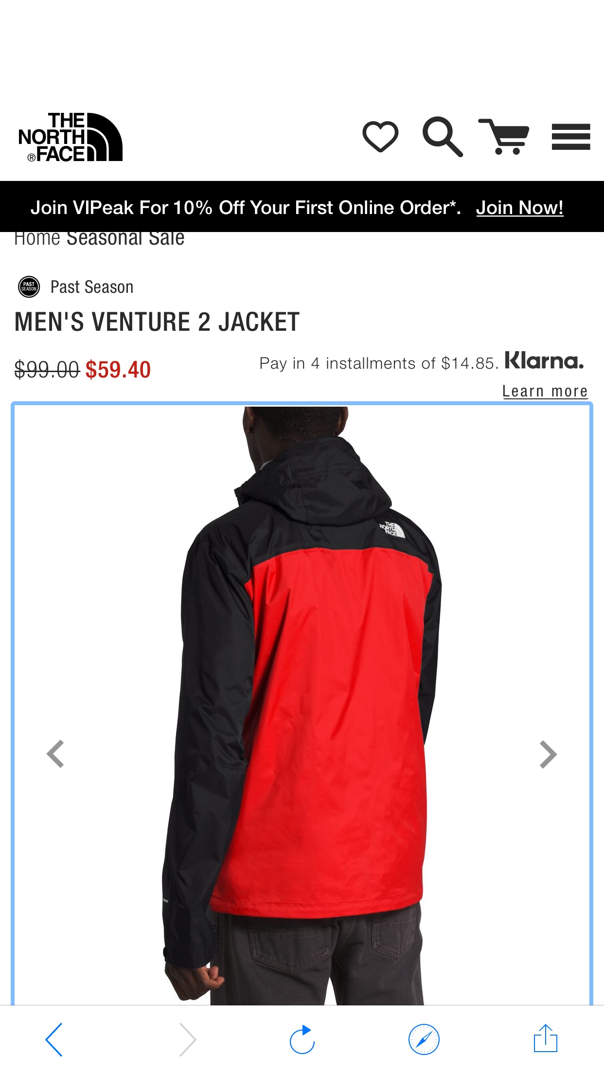 男士户外夹克Men's Venture 2 Jacket (Sale) | The North Face