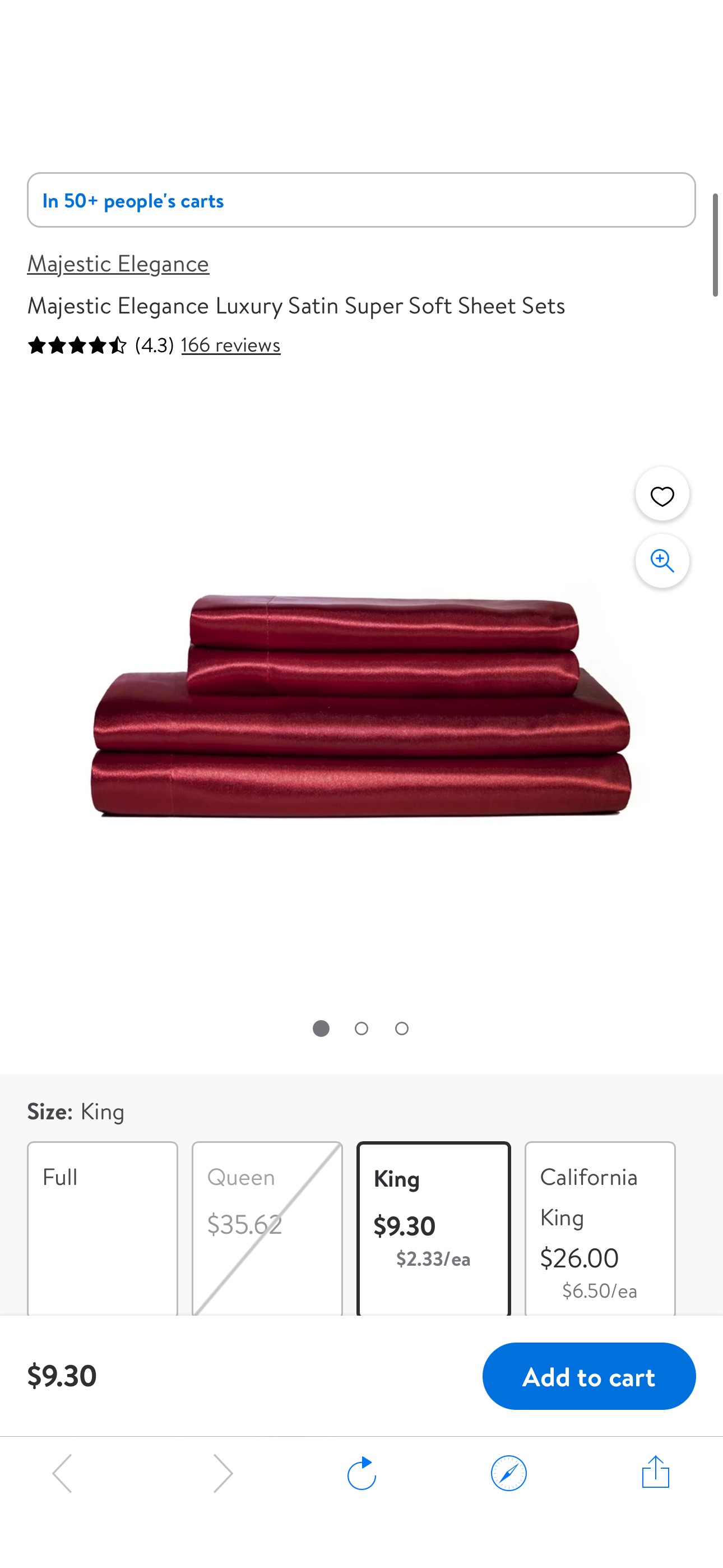 Majestic Elegance Luxury Satin Super Soft Sheet Sets - Walmart.com
