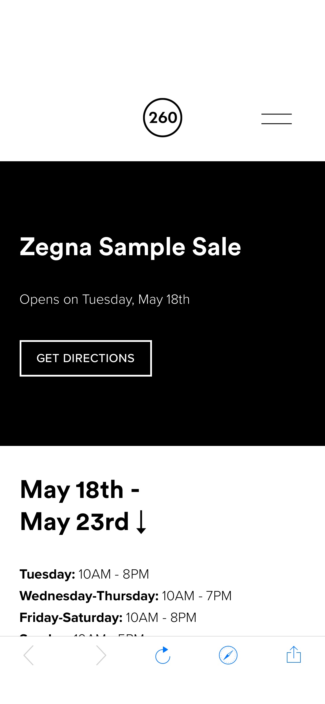 Zegna, New York Sample Sale — 低至3折