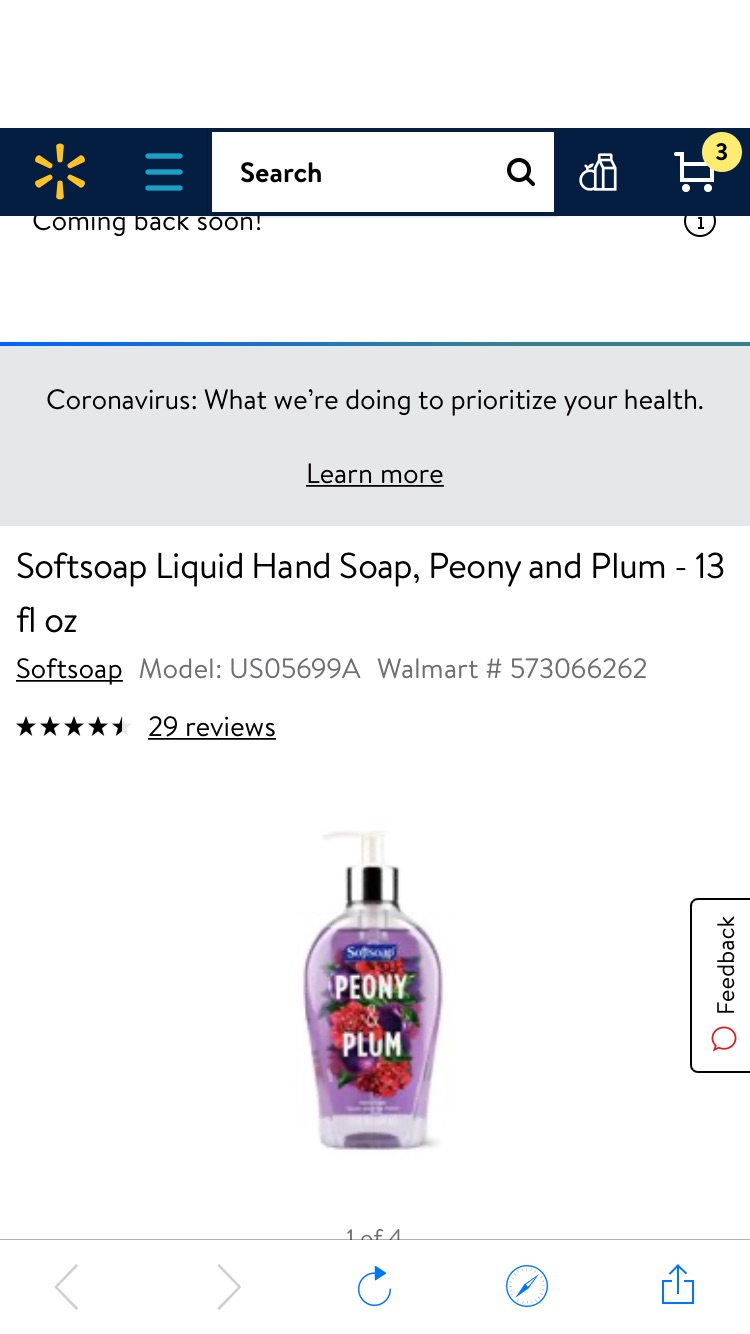 Softsoap Liquid Hand Soap洗手液- 13 fl oz