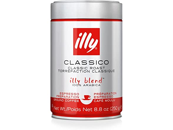 illy Classico 经典阿拉比卡中焙咖啡粉 8.8oz 12罐