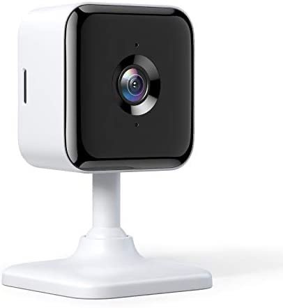 Teckin 1080P 全高清室内有线安保摄像头, 夜视仪+双向通话