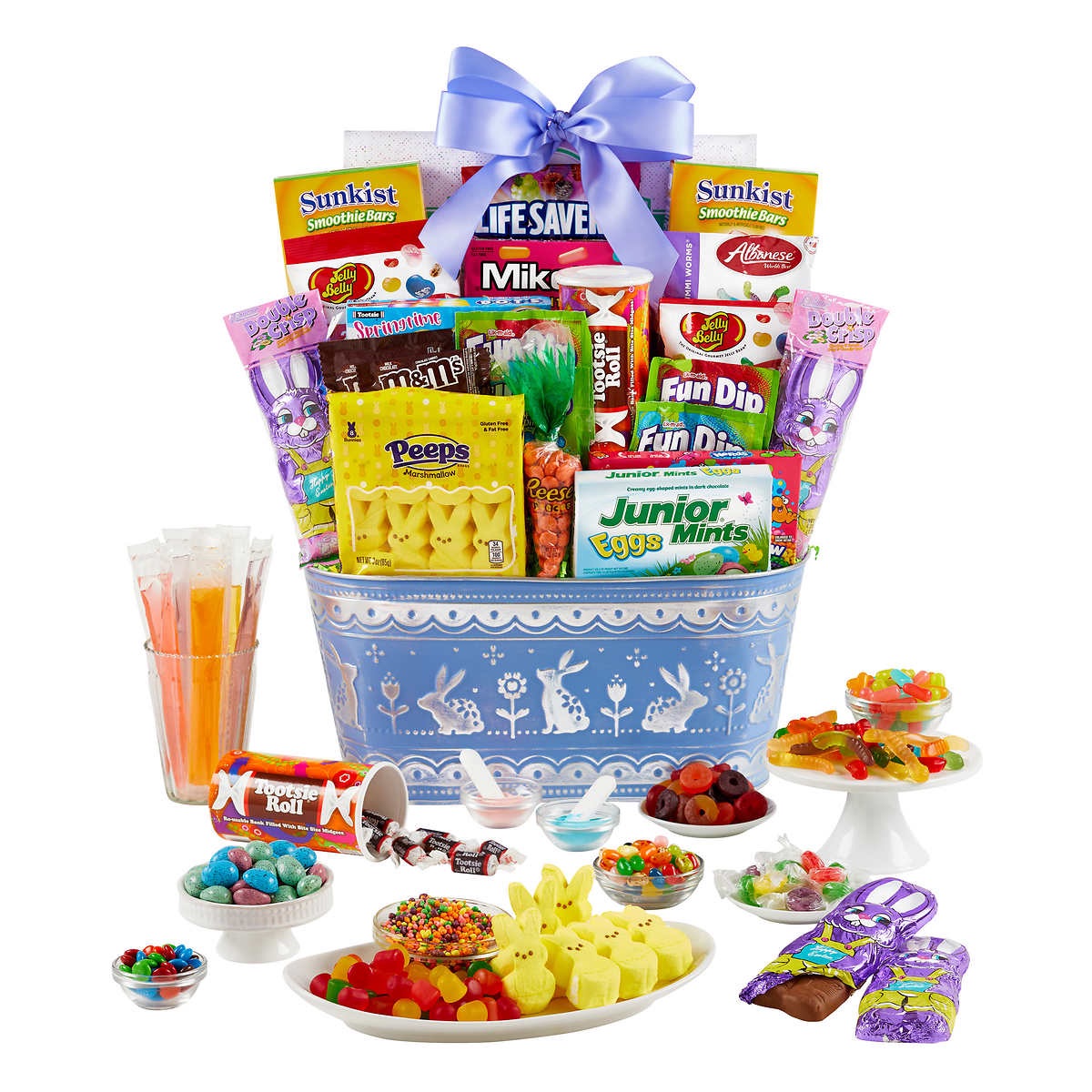 "WOW" Easter Wonders Purple Gift Basket, 6.7 lb total | Costco 复活节礼篮