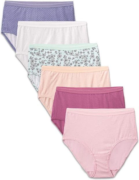Fruit of the Loom Women's Tag Free Cotton Brief Panties on Sale $8.98