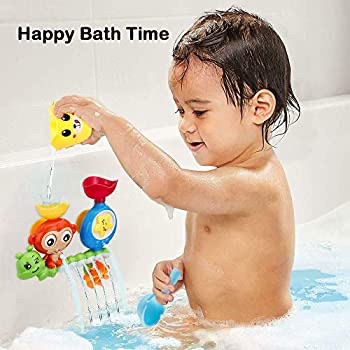 Amazon.com: G-WACK Bath Toys for Toddlers Age 1 2 3 Year Old Girl Boy, Preschool New Born Baby Bathtub Water Toys, Durable Interactive Multicolored Infant Toy, Toys & Games儿童洗澡玩具