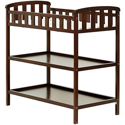 Dream On Me Emily Changing Table In Espresso, Comes With 1" Changing Pad