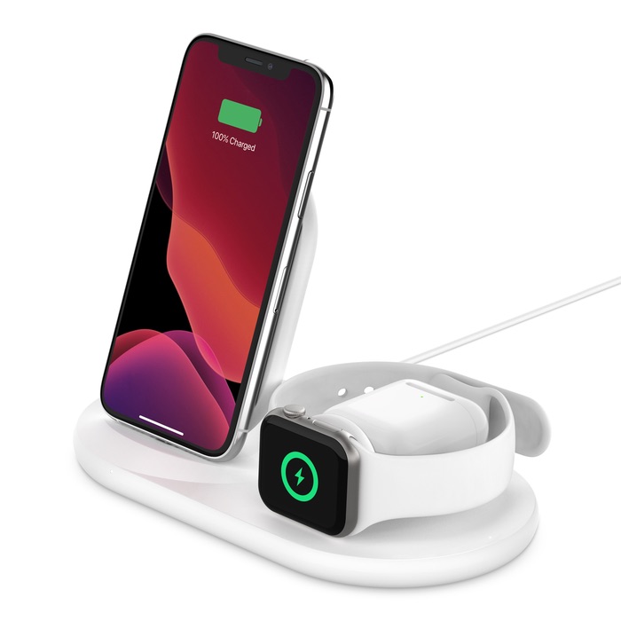 Belkin 3-in-1 Wireless Charger for Apple Devices (Certified Refurbished)