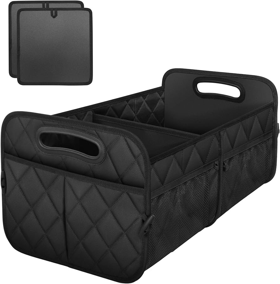 Amazon.com: Deosk Trunk Organizer for Car, Collapsible Car Organziers and Storage with 6 Pockets, 50L Multi-Compartment Car Trunk Organzier, Car Accessories for Women/Men - Black : Beauty & Personal C
