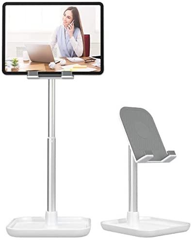 Licheers Cell Phone Stand, Height Angle Adjustable Phone Stand for Desk Tablet Stand