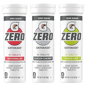 Amazon.com : Gatorade Zero Tablets, Variety Pack (Pack of 40) : Grocery &amp; Gourmet Food