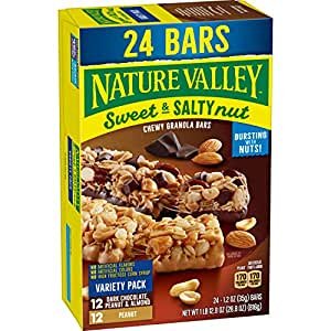 Granola Bars, Sweet and Salty Nut, Variety Pack, 24 ct