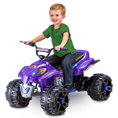 Marvel儿童12V电动摩托玩具车，紫色