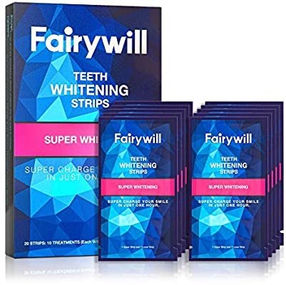 Fairywill Express Whitening Strips for Teeth, Dental Formula 1 Hour Whitening Strips