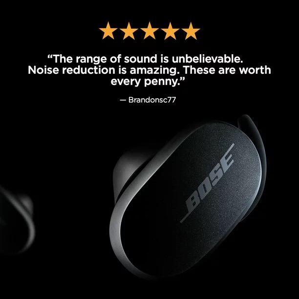 Bose QuietComfort Earbuds Noise Cancelling True Wireless Bluetooth Headphones - Walmart.com