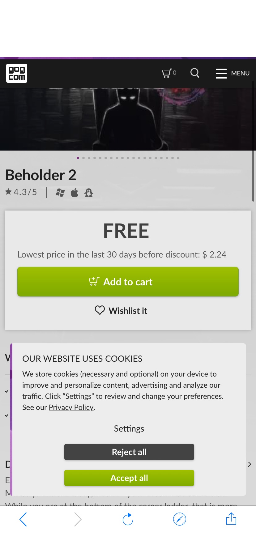 -100% Beholder 2 on GOG.com