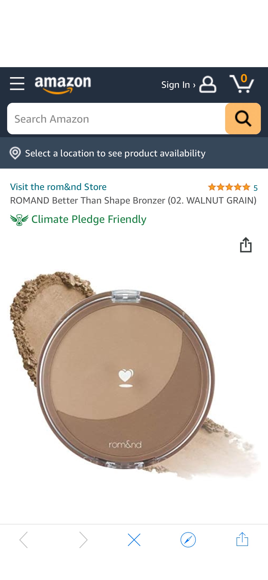 Amazon.com: ROMAND Better Than Shape Bronzer (02. WALNUT GRAIN)