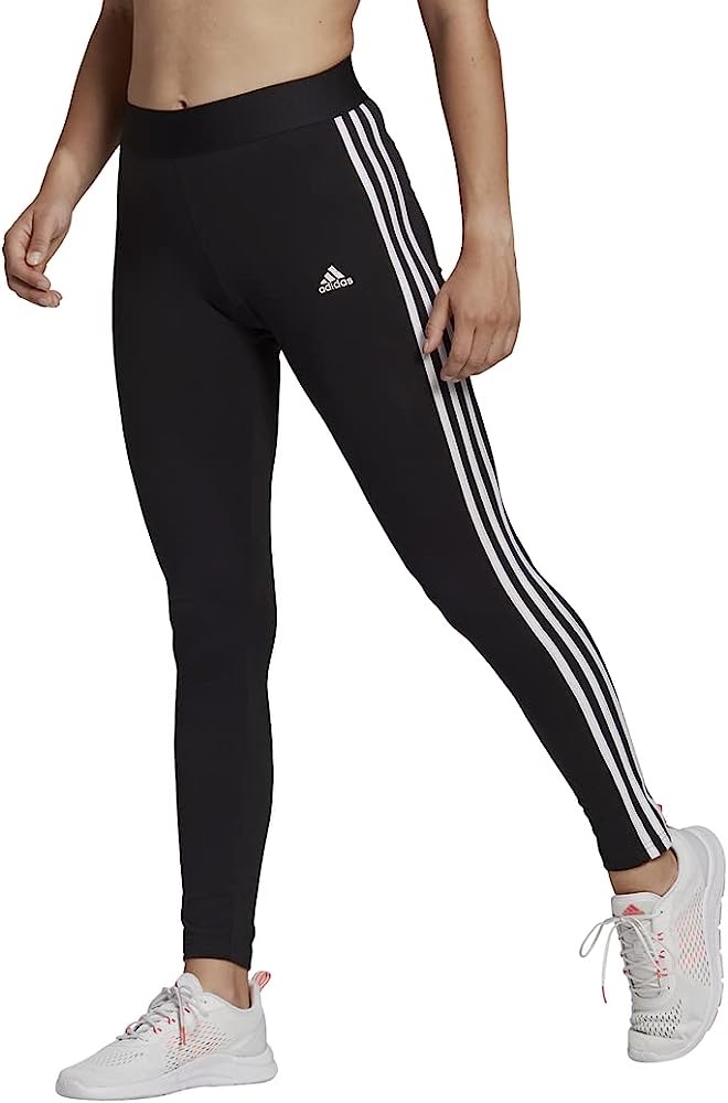 adidas Women's Tall Size Loungewear Essentials 3-Stripes Leggings, Black/White, XX-Small/Long at Amazon Women’s Clothing store