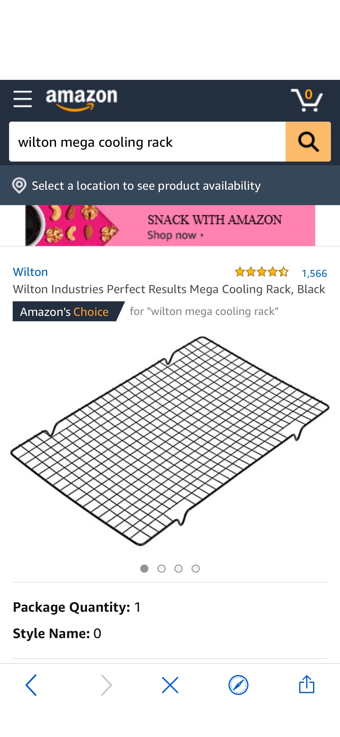 烘焙冷却架Amazon.com: Wilton Industries Perfect Results Mega Cooling Rack, Black: Cooling Racks: Kitchen & Dining