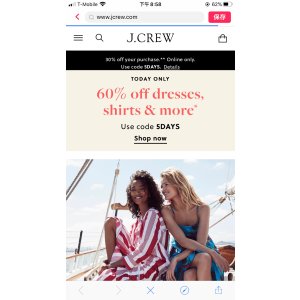 J.Crew 连衣裙 半身裙四折 J.Crew 连衣裙 半身裙四折