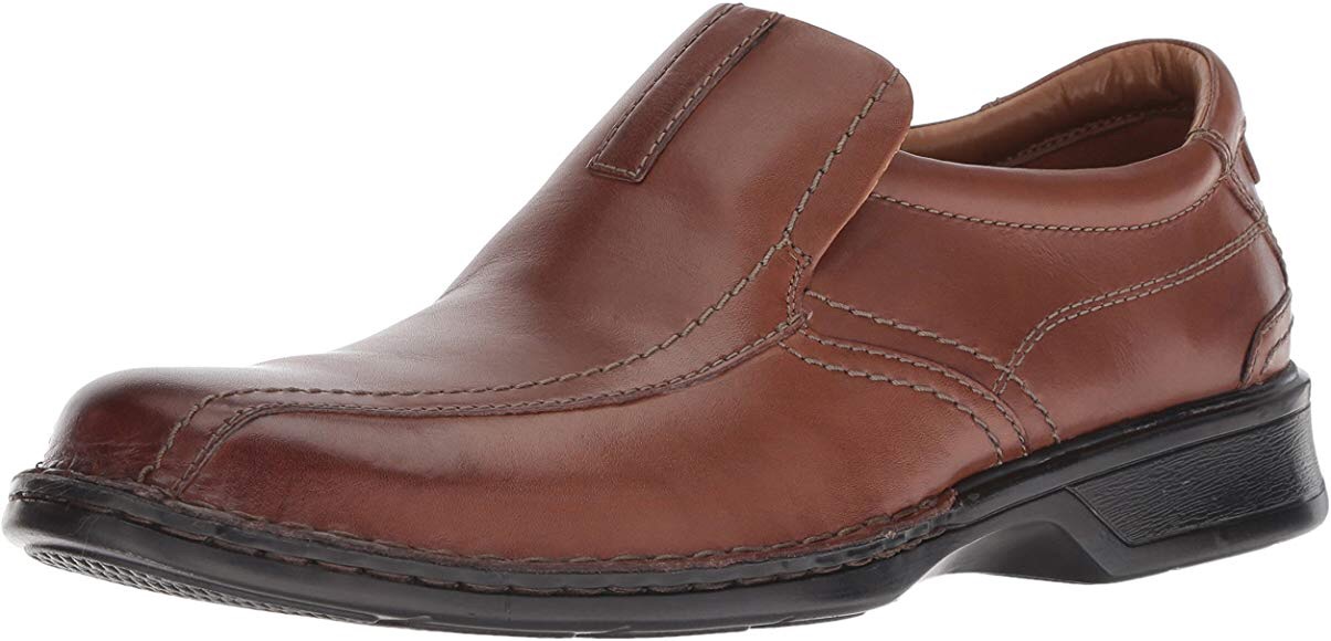Amazon.com | Clarks Men's Escalade Step Slip-on Loafer- Black Leather 7 D(M) US | Loafers & Slip-Ons一脚蹬乐福鞋