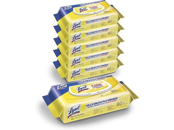 Disinfectant Handi-Pack Wipes 480 Count Pack of 6