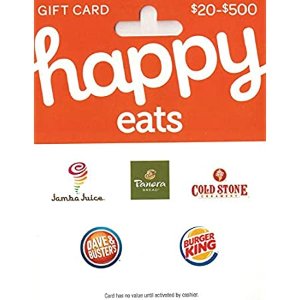 限今天：Happy Eats 价值$50餐饮电子礼卡