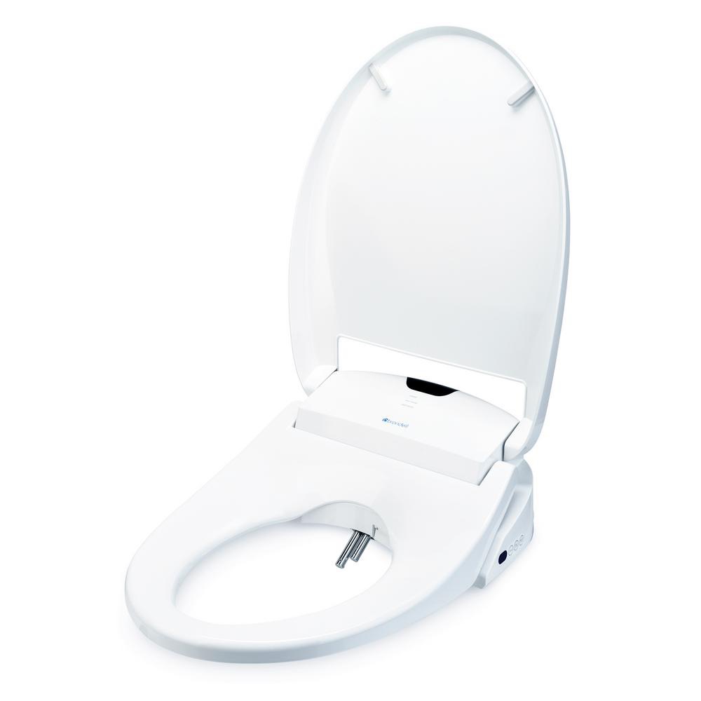Brondell Swash 1400 Luxury Electric Bidet Seat for Elongated Toilet in White-S1400-EW 马桶盖