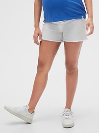 Gap 4" Maternity Inset Panel Denim Shorts $3.48 (原价$59.95) 需使用折扣码MORE