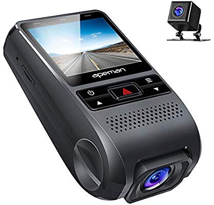Amazon.com: APEMAN Dual Dash Cam FHD 1080P Front and Rear Camera for Cars 170 Wide Angle with G-Sensor, 原价$69.99 现在$39.09