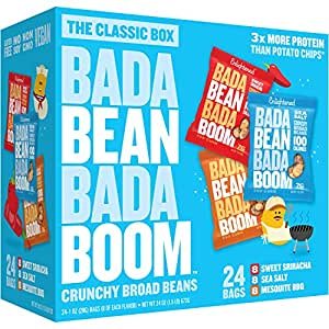 Bada Bean Bada 香脆烤蚕豆小吃 1oz 24包