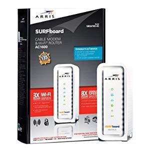 ARRIS Surfboard SBG6700AC (8x4) DOCSIS 3.0 Cable Modem + AC1600 Wi-Fi Router