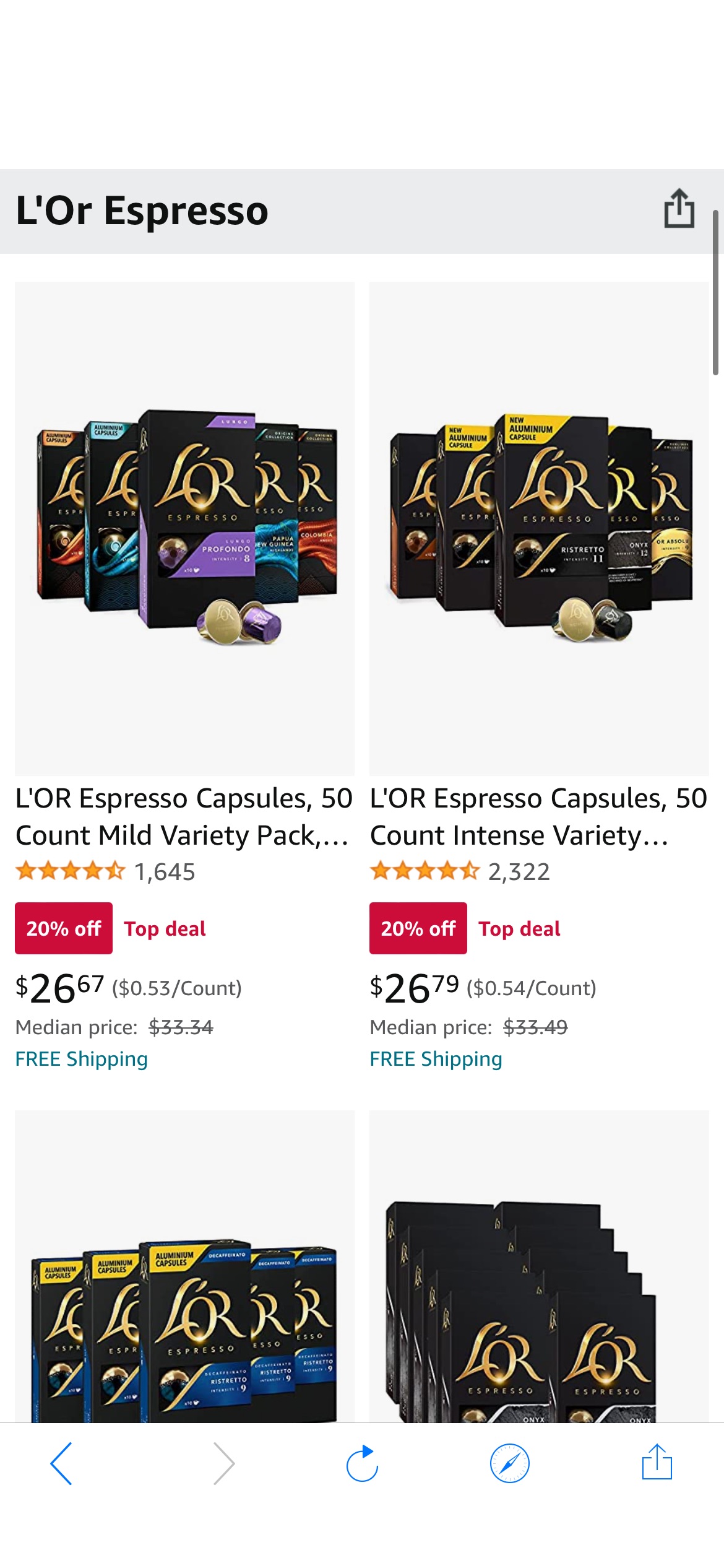 L'Or Espresso up to 32% off