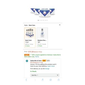 $7.69 Amazon.com : Crest牙龈保护漱口水,四瓶装,低至$6.29