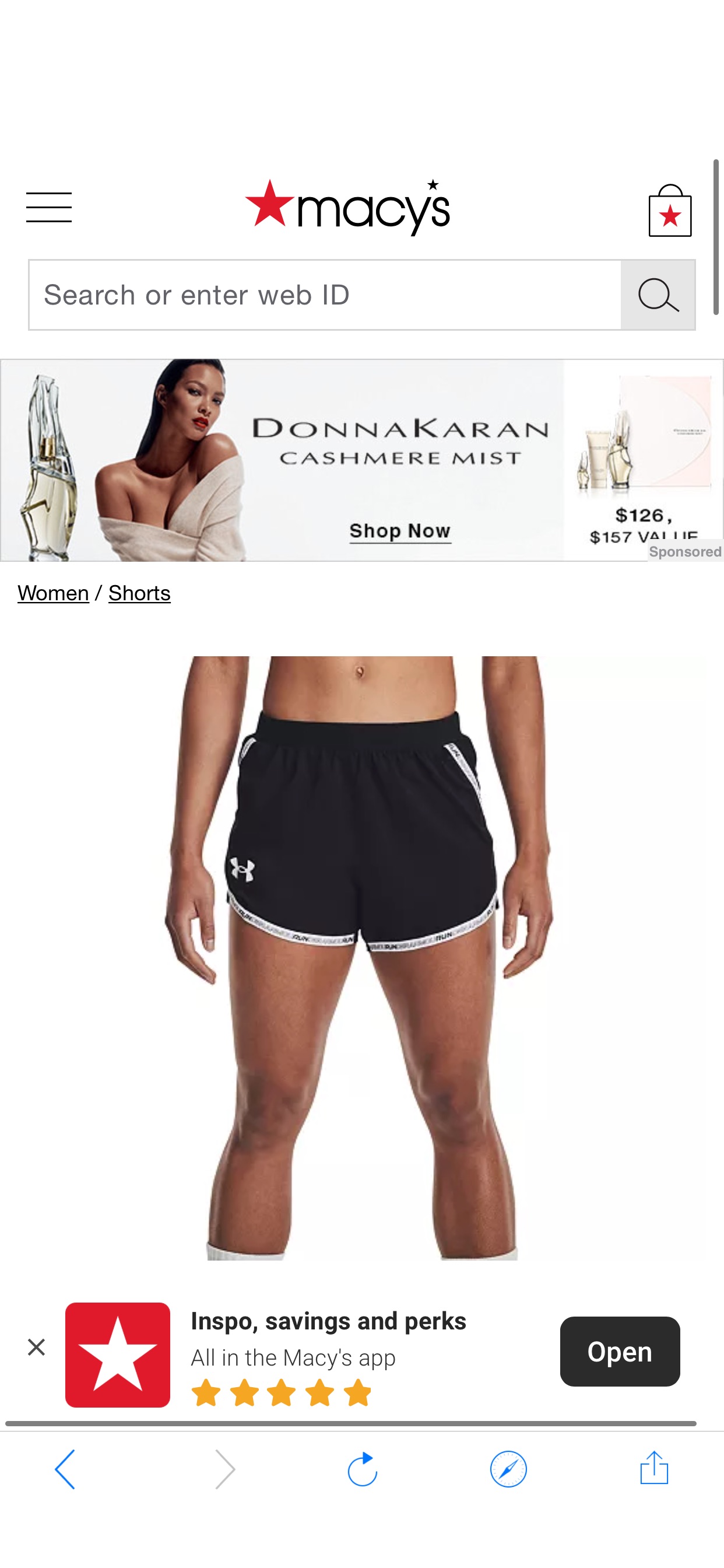 Under Armour Women's Fly By 2.0 Brand Shorts & Reviews - Shorts - Women - Macy's 女 运动短裤