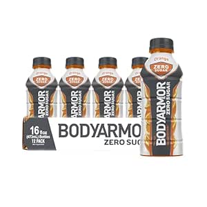 Amazon.com : BODYARMOR ZERO Sugar Orange, Sugar Free Sports Drink - Low-Calorie Hydration , 16 fl oz (pack of 12) 