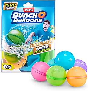 Amazon.com: Bunch O Balloons Reusable Water Balloons 6 Pack by ZURU : Toys &amp; Games