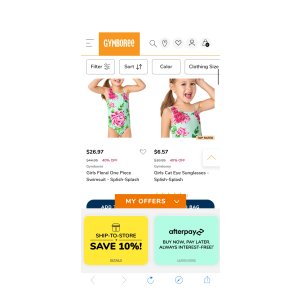 $6.57 Kids Swimwear | Splish Splash | Gymboree 金宝贝:
现在折扣高达 40%! 购买最可爱的泳衣、凉鞋等 + 送货上门额外 10% 折扣!