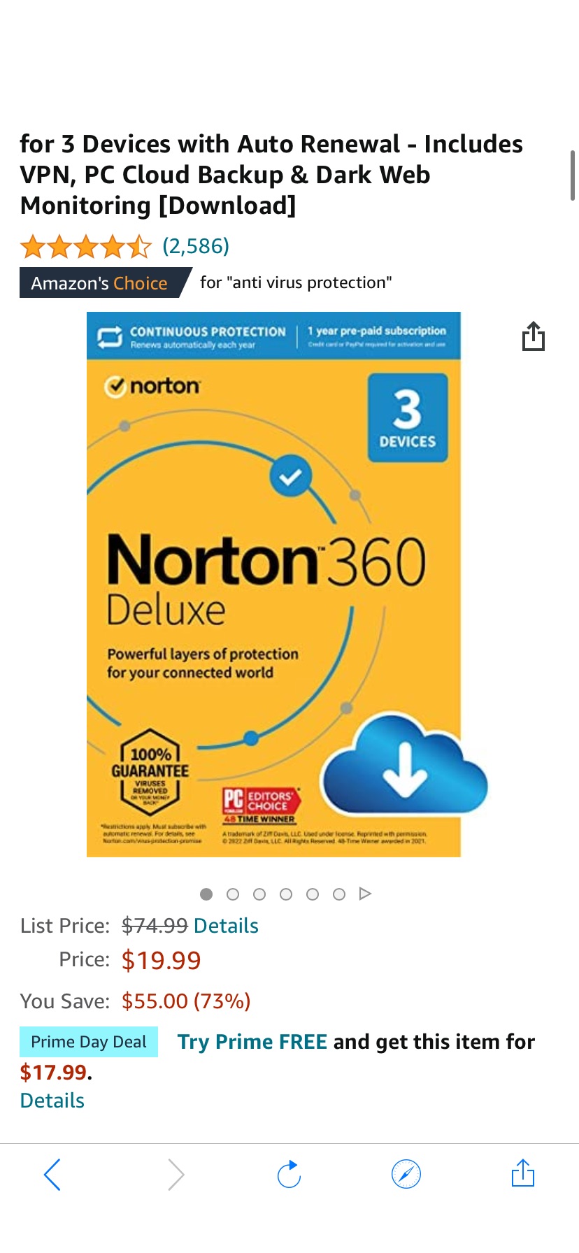 Norton 360 Deluxe 2022 antivirus