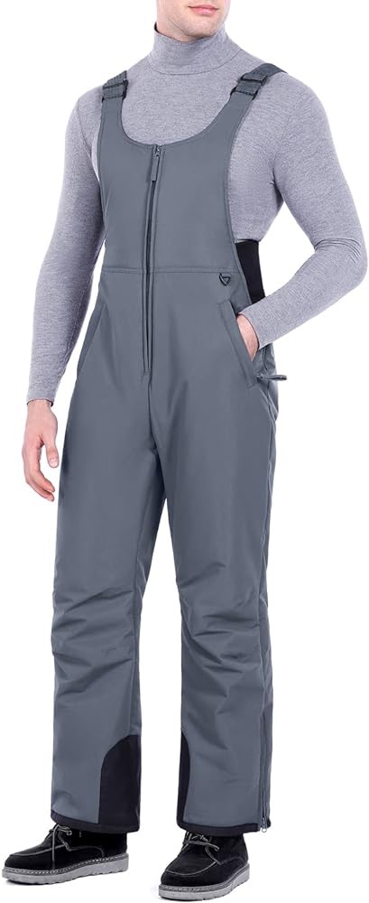 Amazon.com : Sportneer Snow Pants Men, Insulated Snow Bibs Overalls Keep You Warm and Dry for Snowboard Ski