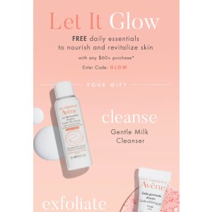 订单超过60送四件套 Avène雅漾任意订单超过60送4件套