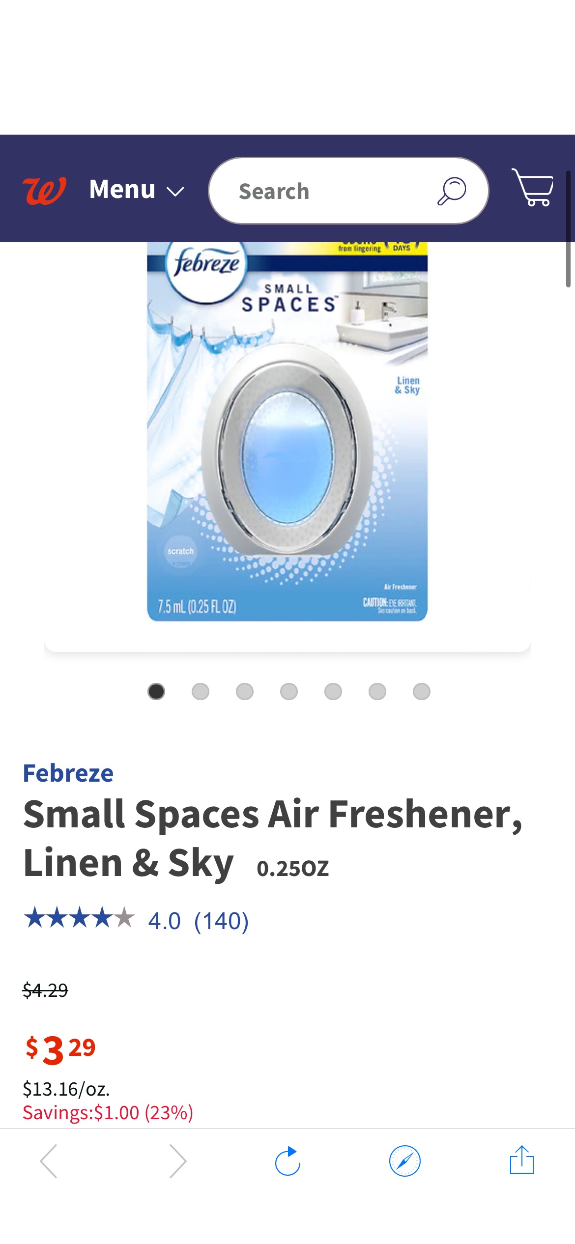 Febreze Small Spaces Air Freshener | Walgreens