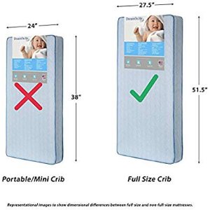 $47.60 Dream On Me 132 Premium Coil Inner Spring Crib and Toddler Bed Mattress 婴儿床垫