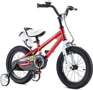 Amazon.com : RoyalBaby Freestyle Kids Bike Boys Girls 16 Inch BMX Childrens Bicycle with Training Wheels &amp; Kickstand for Ages 4-7 years, Red : Childrens Bicycles : Sports &amp; Outdoors