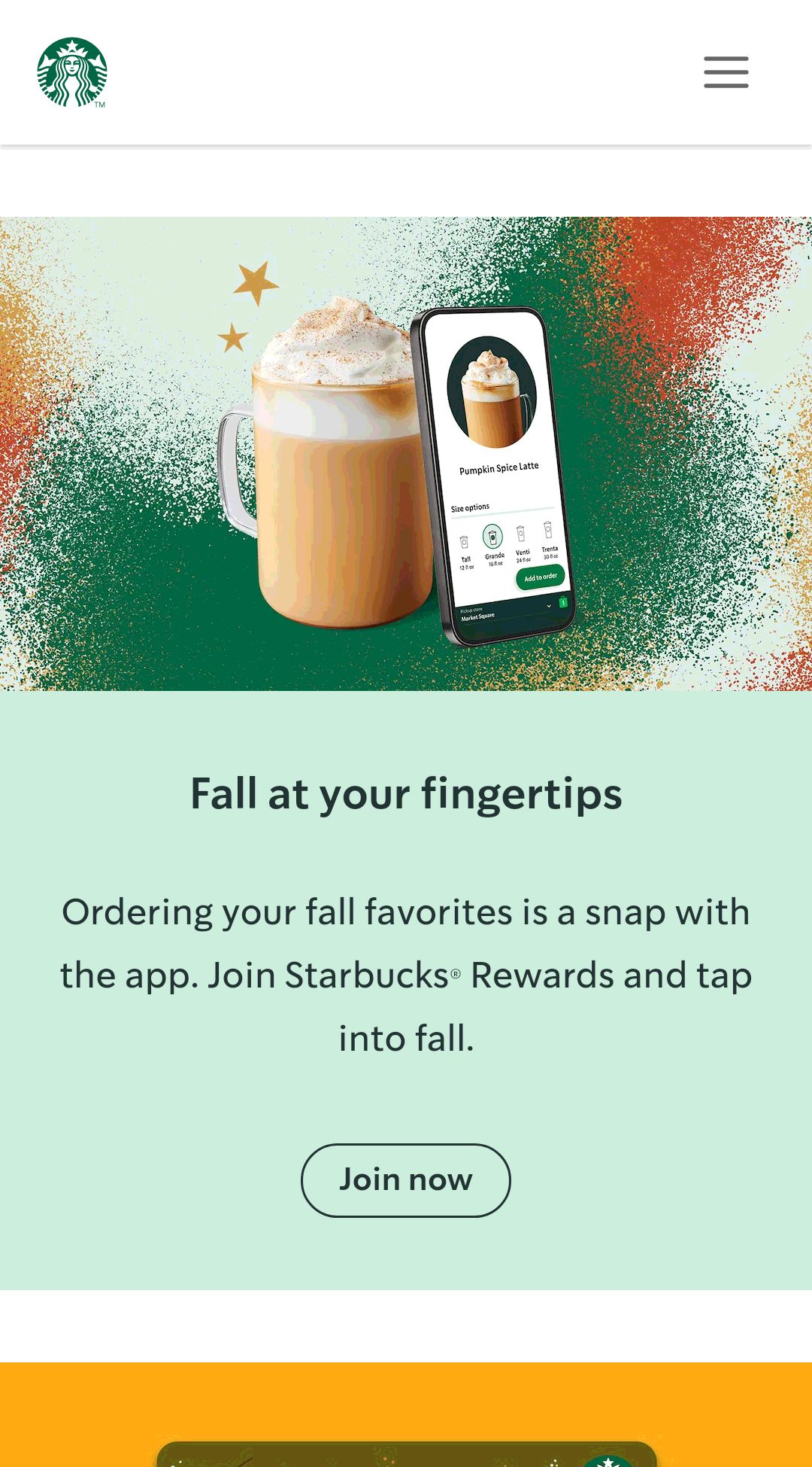 Starbucks Handcrafted coffee 50% off