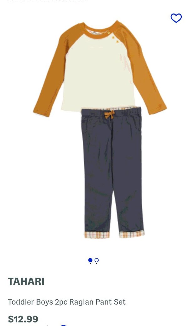Toddler Boys 2pc Raglan Pant Set | Gifts For Kids | Marshalls
